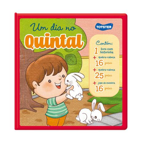 Livro Brinquedo - Um dia no Quintal - Toyster Menor preço em Livro Brinquedo - Um dia no Quintal - Toyster