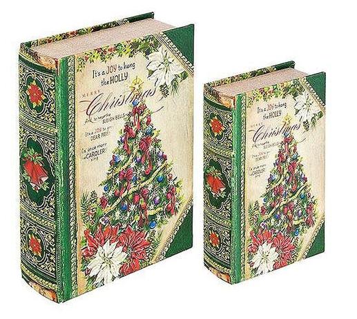 Livro Caixa Decorativo Book Box 2 Peças Christmas Tree - Goodsbr Menor preço em Livro Caixa Decorativo Book Box 2 Peças Christmas Tree - Goodsbr