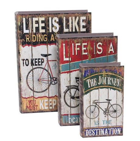 Livro Caixa Decorativo Book Box 3Pçs Life is Like - Fullway Menor preço em Livro Caixa Decorativo Book Box 3Pçs Life is Like - Fullway