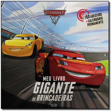 Livro - Carros 3: meu livro gigante de brincadeiras Menor preço em Livro - Carros 3: meu livro gigante de brincadeiras