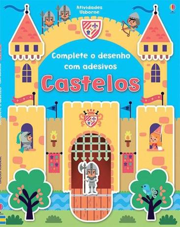 Livro - Castelos : Complete o desenho com adesivos Menor preço em Livro - Castelos : Complete o desenho com adesivos