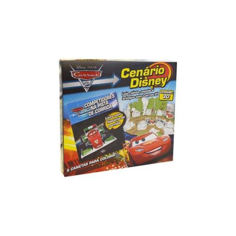 Livro - Cenario disney carros 2 - Dcl Menor preço em Livro - Cenario disney carros 2 - Dcl