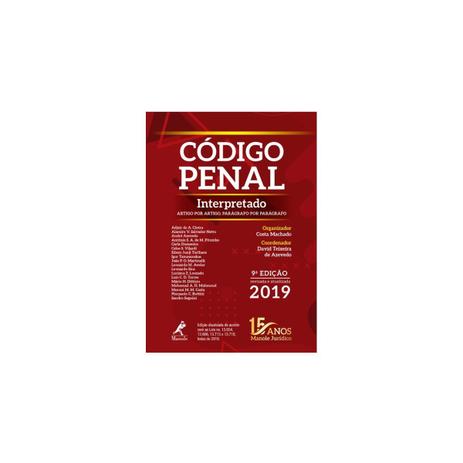 Livro - Código Penal Interpretado: Artigo Por Artigo, Parágrafo Por Parágrafo - Manole Menor preço em Livro - Código Penal Interpretado: Artigo Por Artigo, Parágrafo Por Parágrafo - Manole