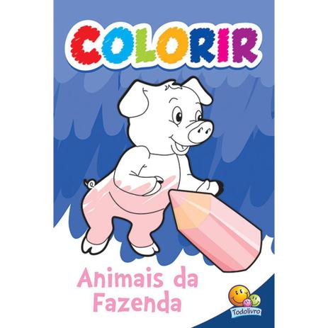 Livro - Colorir: Animais da Fazenda Menor preço em Livro - Colorir: Animais da Fazenda