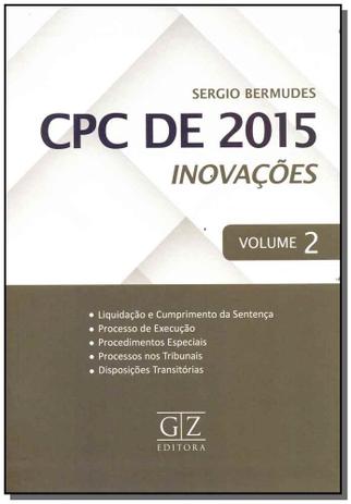 Livro - Cpc De 2015 - Inovacoes - Vol.2 - 01Ed/18 - Gz editora Menor preço em Livro - Cpc De 2015 - Inovacoes - Vol.2 - 01Ed/18 - Gz editora