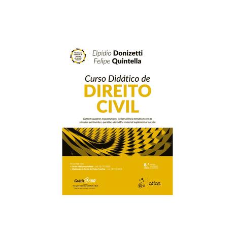 Livro - Curso Didático de Direito Civil - Donizetti - Atlas Menor preço em Livro - Curso Didático de Direito Civil - Donizetti - Atlas