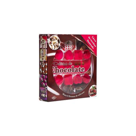 Livro - Delicias De Chocolate, Livro De Receitas Ilustrado + 8 Formas - Dcl Menor preço em Livro - Delicias De Chocolate, Livro De Receitas Ilustrado + 8 Formas - Dcl