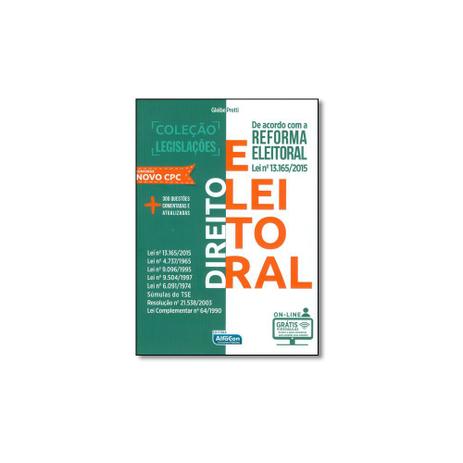 Livro - Direito Eleitoral - Coleção Legislações - Alfacon Menor preço em Livro - Direito Eleitoral - Coleção Legislações - Alfacon