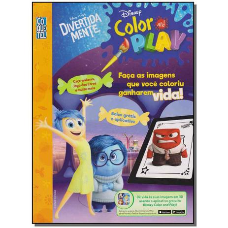 Livro - Disney Color And Play - Divertida Mente - Ediouro ( normal ) Menor preço em Livro - Disney Color And Play - Divertida Mente - Ediouro ( normal )