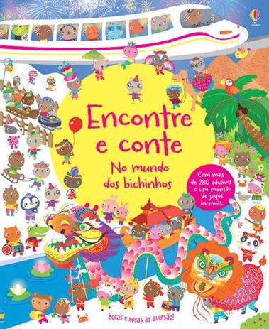 Livro - Encontre e conte no mundo dos bichinhos Menor preço em Livro - Encontre e conte no mundo dos bichinhos