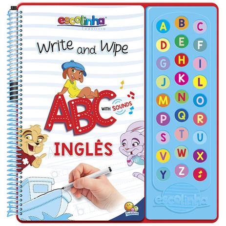 Livro - Escute e Aprenda! Escreva e Apague ABC com Sons (INGLÊS) (Escolinha Todolivro) Menor preço em Livro - Escute e Aprenda! Escreva e Apague ABC com Sons (INGLÊS) (Escolinha Todolivro)