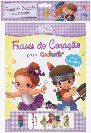 Livro Estrela Guia Frases Do Coracao Para Colorir Kit Livro Lapis De Cor Livros De Entretenimento Magazine Luiza