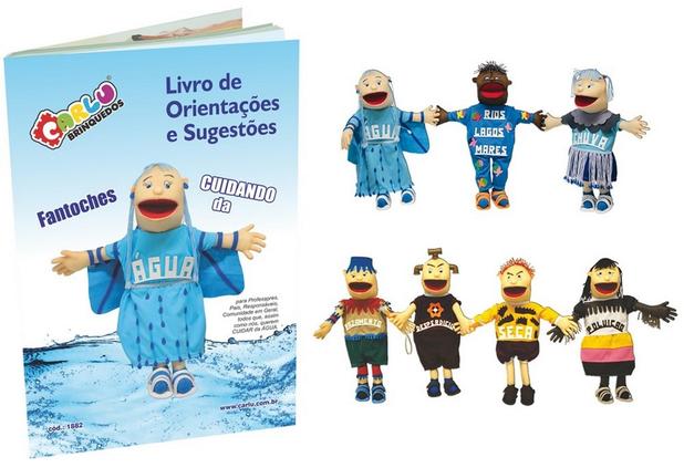Livro Fantoches Cuidando Da Água - Carlu Menor preço em Livro Fantoches Cuidando Da Água - Carlu