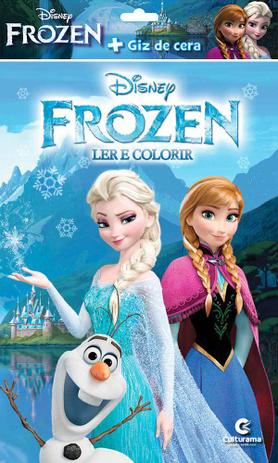 Livro - Frozen - Ler e colorir com Giz Menor preço em Livro - Frozen - Ler e colorir com Giz
