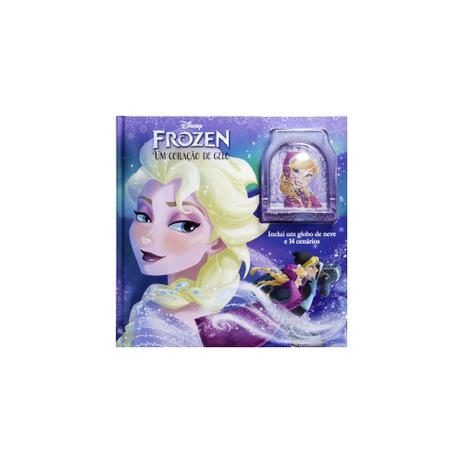 Livro - Frozen - um coraçao de gelo livro com 1 globo de neve e 14 cenarios - Dcl Menor preço em Livro - Frozen - um coraçao de gelo livro com 1 globo de neve e 14 cenarios - Dcl
