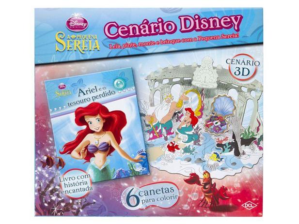 Livro Infantil Cenário Disney A Pequena Sereia - DCL