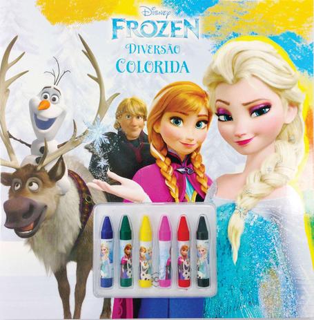 Livro Infantil Colorir Frozen Diversao Colorida DCL Menor preço em Livro Infantil Colorir Frozen Diversao Colorida DCL