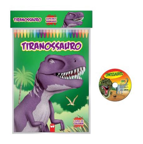 Livro Infantil Colorir Super KIT Dinossauros C/ CD Vale das Letras Menor preço em Livro Infantil Colorir Super KIT Dinossauros C/ CD Vale das Letras