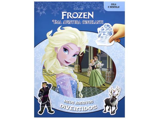Livro Infantil Disney Froze Uma Aventura - Congelante Meus Adesivos Divertidos DCL