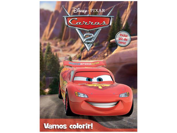 Livro Infantil Disney Pixar Vamos Colorir! - Carros 2 DCL