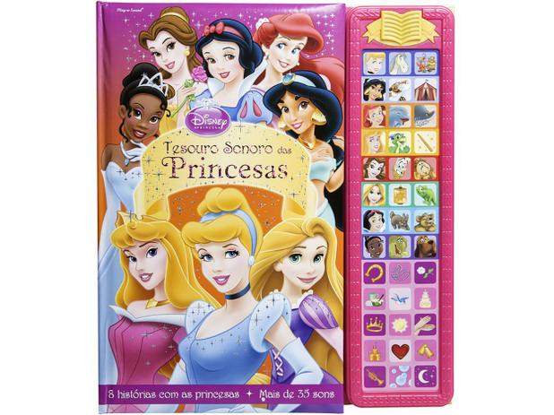 Livro Infantil Disney Princesas - Tesouro Sonoro Das Princesas DCL