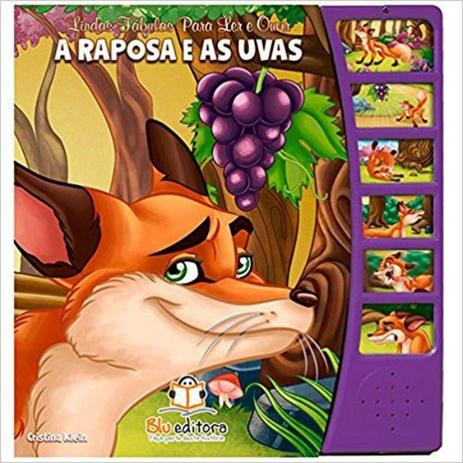 Livro Lindas Fabulas Para Ler e Ouvir a Raposa e As Uvas Edit Blu Menor preço em Livro Lindas Fabulas Para Ler e Ouvir a Raposa e As Uvas Edit Blu