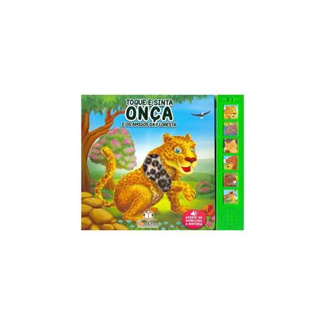 Livro - Livro Sonoro Com Toque E Sinta - Onca - Blu editora Menor preço em Livro - Livro Sonoro Com Toque E Sinta - Onca - Blu editora