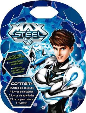 Livro - Max Steel - Maleta com 8 livros, cd e adesivos Menor preço em Livro - Max Steel - Maleta com 8 livros, cd e adesivos
