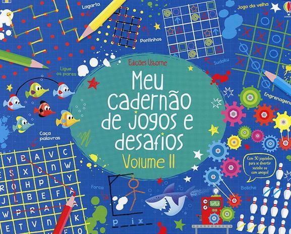 Livro - Meu cadernão de jogos e desafios volume II Menor preço em Livro - Meu cadernão de jogos e desafios volume II