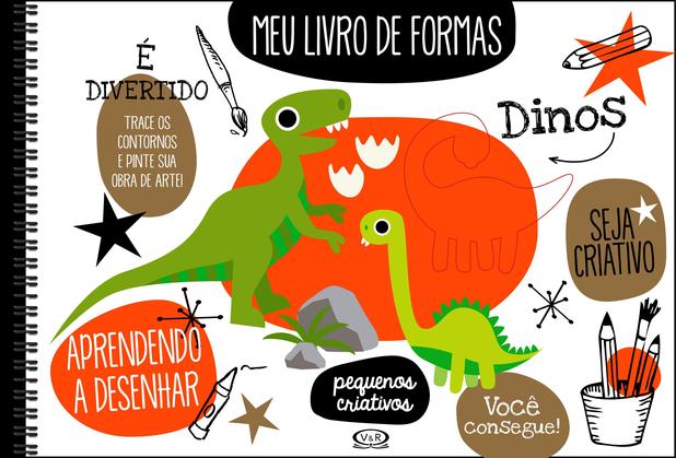 Livro - Meu livro de formas: dinos Menor preço em Livro - Meu livro de formas: dinos