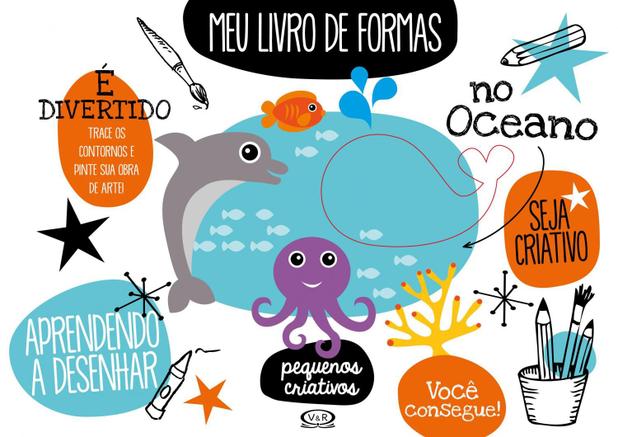 Livro - Meu livro de formas: no oceano Menor preço em Livro - Meu livro de formas: no oceano