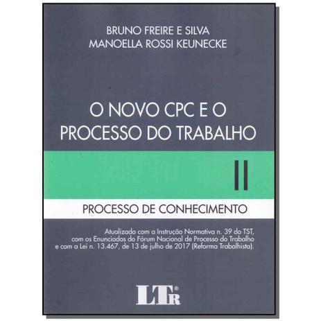 Livro - Novo Cpc E O Processo Do Trabalho 2 - 01Ed/17 - Ltr editora Menor preço em Livro - Novo Cpc E O Processo Do Trabalho 2 - 01Ed/17 - Ltr editora