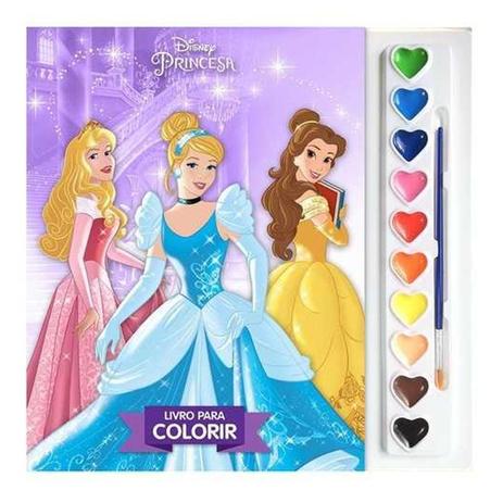Livro para Colorir Aquarela Princesas Disney - DCL é boa?