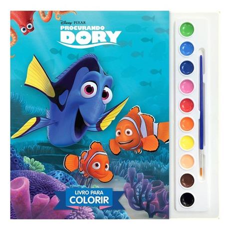 Livro para Colorir Aquarela Procurando Dory Disney - DCL Menor preço em Livro para Colorir Aquarela Procurando Dory Disney - DCL