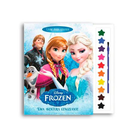 Livro Para Colorir Frozen Aquarela - Dcl Menor preço em Livro Para Colorir Frozen Aquarela - Dcl