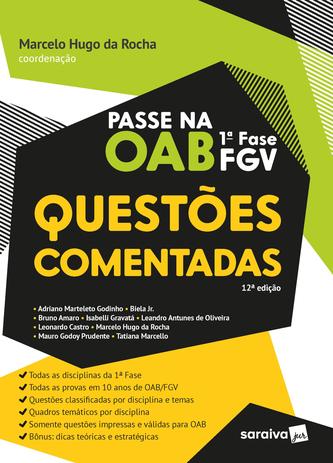 Livro Passe Na Oab 1Âª Fase Da Fgv Questoes Comentadas 12Âª Edicao 2021 Livros De Direito Magazine Luiza