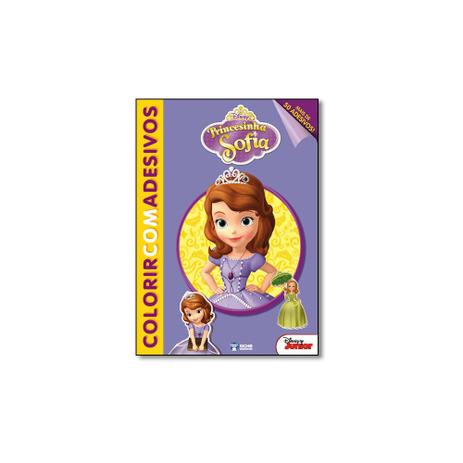 Livro - Princesinha Sofia - Coleção Disney Colorir com Adesivos - Editora Menor preço em Livro - Princesinha Sofia - Coleção Disney Colorir com Adesivos - Editora