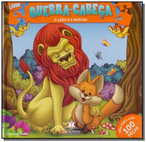 Livro quebra cabeca medio: o leao e a raposa - Blu editora Menor preço em Livro quebra cabeca medio: o leao e a raposa - Blu editora