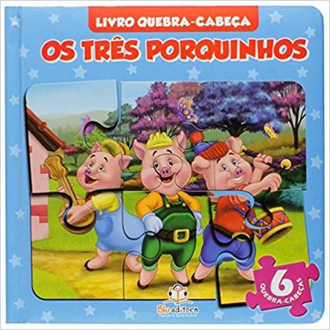 Livro Quebra Cabeca Pequeno - Os Tres Porquinhos - Blu editora Menor preço em Livro Quebra Cabeca Pequeno - Os Tres Porquinhos - Blu editora