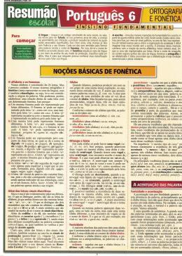 Livro - Resumão Escolar: Português 6 - Ortografia e Fonética - Res - resumao Menor preço em Livro - Resumão Escolar: Português 6 - Ortografia e Fonética - Res - resumao