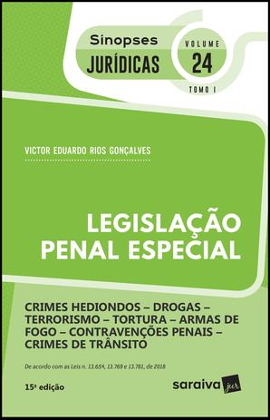 Livro - Sinopses jurídicas: Legislação penal especial : Tomo I - 15ª edição de 2019 Menor preço em Livro - Sinopses jurídicas: Legislação penal especial : Tomo I - 15ª edição de 2019