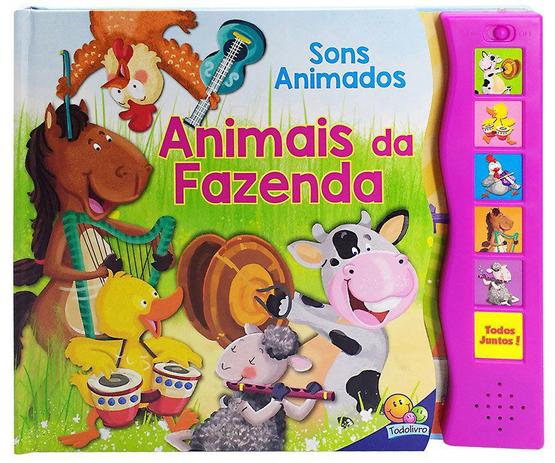 Livro - Sons animados: Animais da fazenda Menor preço em Livro - Sons animados: Animais da fazenda