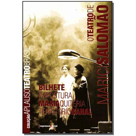 Livro - Teatro De Marici Salomao - Col.Aplauso - Imprensa oficial Menor preço em Livro - Teatro De Marici Salomao - Col.Aplauso - Imprensa oficial