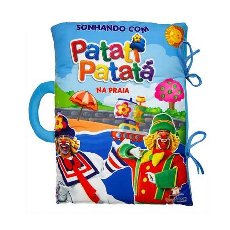 Livro Travesseiro - Sonhando Com Patati Patata - Na Praia Menor preço em Livro Travesseiro - Sonhando Com Patati Patata - Na Praia