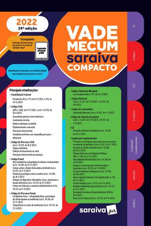 Livro - Vade Mecum compacto - 24ª edição 2022 Menor preço em Livro - Vade Mecum compacto - 24ª edição 2022