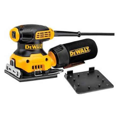 Lixadeira orbital 225w 1/4 de folha 220v com coletor de po e furador de lixa - dwe6411-b2 - dewalt Menor preço em Lixadeira orbital 225w 1/4 de folha 220v com coletor de po e furador de lixa - dwe6411-b2 - dewalt