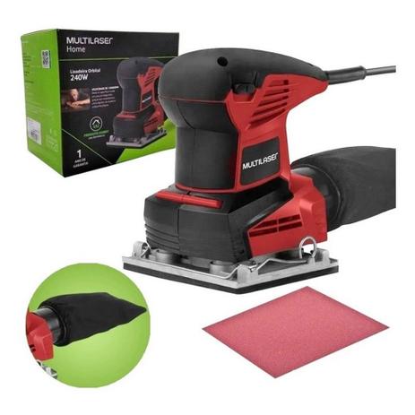 Lixadeira Orbital 240w 127v Com Coletor De Pó - Multilaser Menor preço em Lixadeira Orbital 240w 127v Com Coletor De Pó - Multilaser