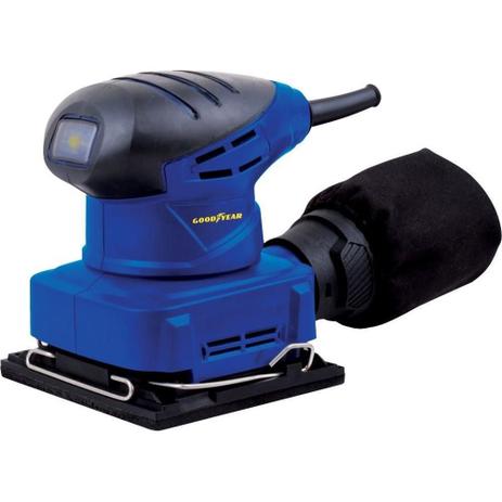 Lixadeira orbital goodyear 180w 1/4 de lixa com coletor de pó e lixas soft grip 220v Menor preço em Lixadeira orbital goodyear 180w 1/4 de lixa com coletor de pó e lixas soft grip 220v