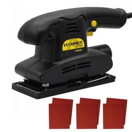 Lixadeira Orbital Hammer 135w 127v com 06 Lixas Menor preço em Lixadeira Orbital Hammer 135w 127v com 06 Lixas