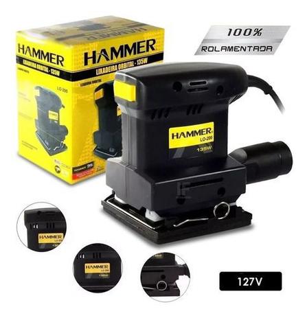 Lixadeira Orbital Hammer Gylo200 1/4 Pol 135w 12000 Rpm 127v Menor preço em Lixadeira Orbital Hammer Gylo200 1/4 Pol 135w 12000 Rpm 127v